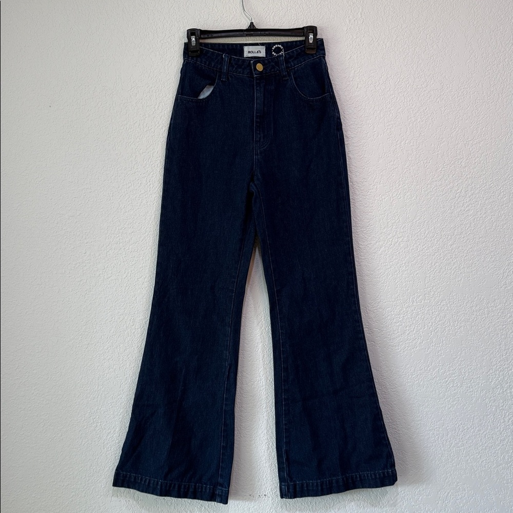 Rollas East Coast Flare Jeans High Rise Size 26 Retro 90s Flare Denim